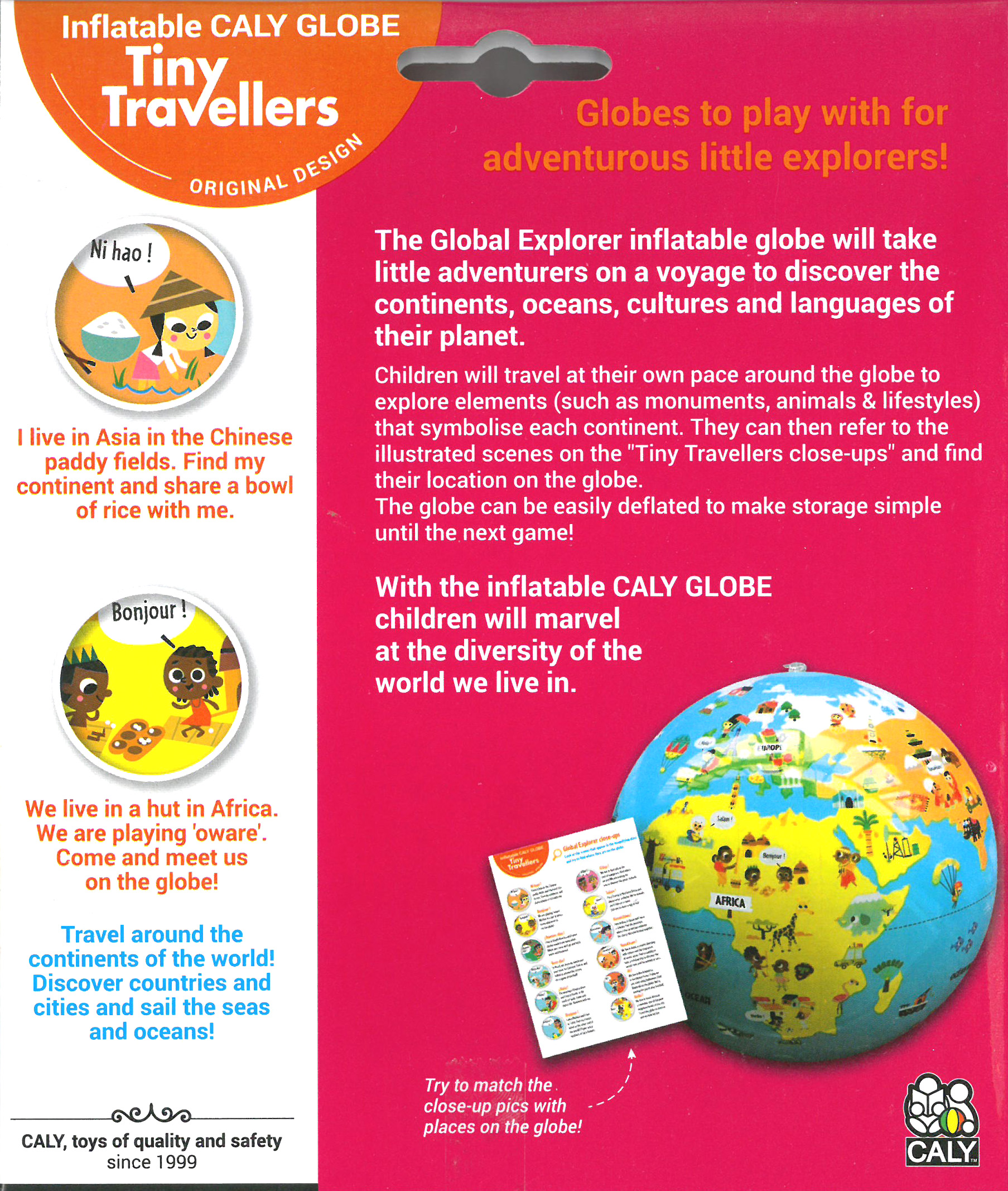 Caly Toys Globe Tiny Travellers 30 EN_back of box