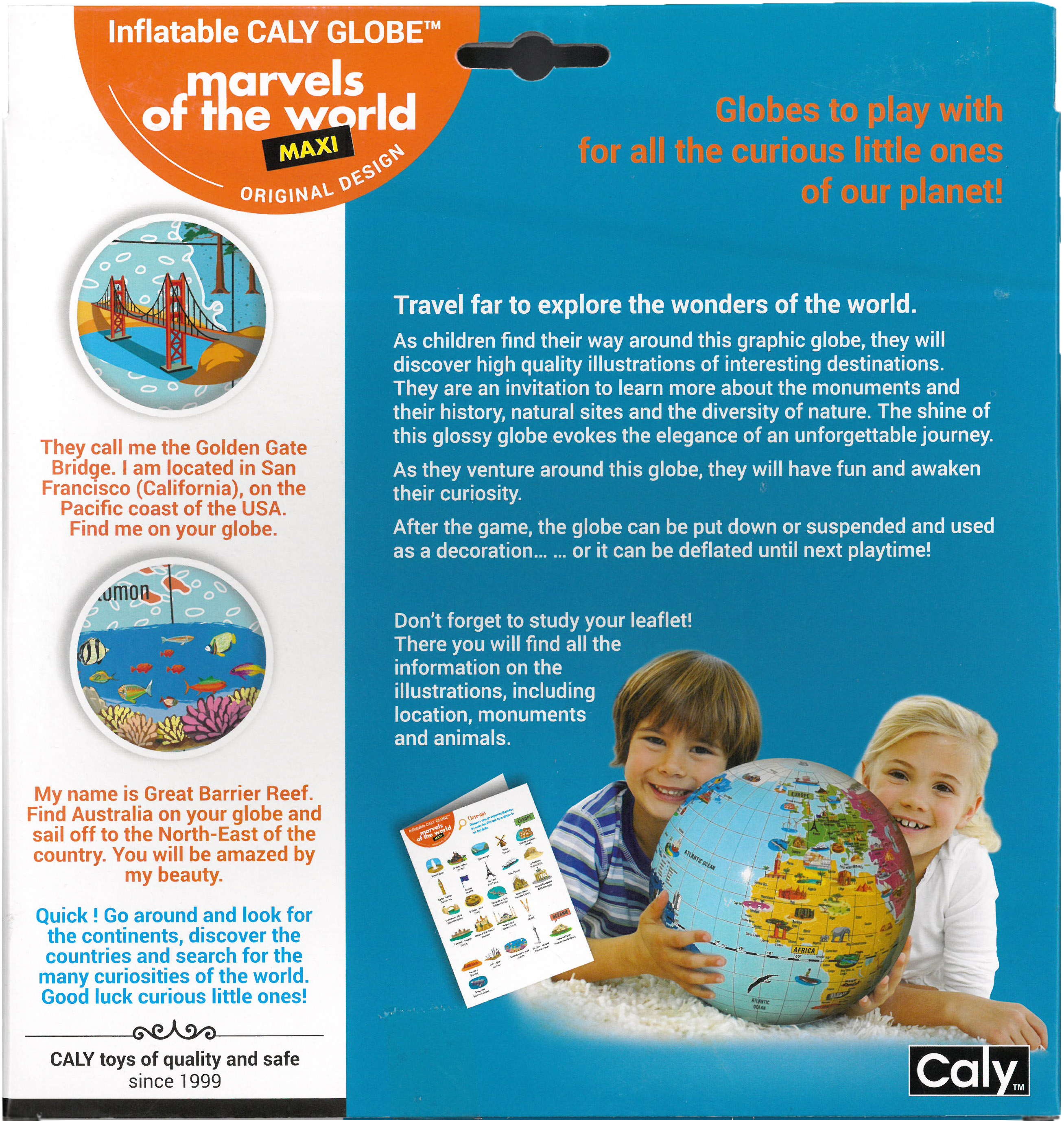 Caly Toys Globe 42 Marvels of the World back box