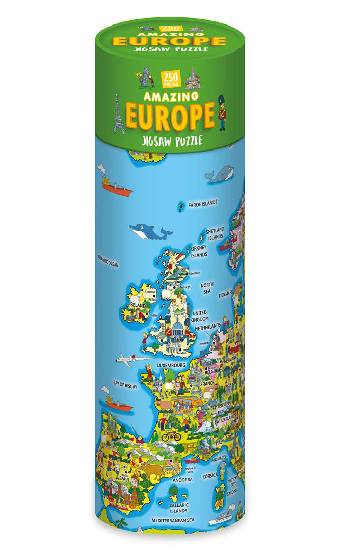 Amazing Europe in a tube 250 pieces