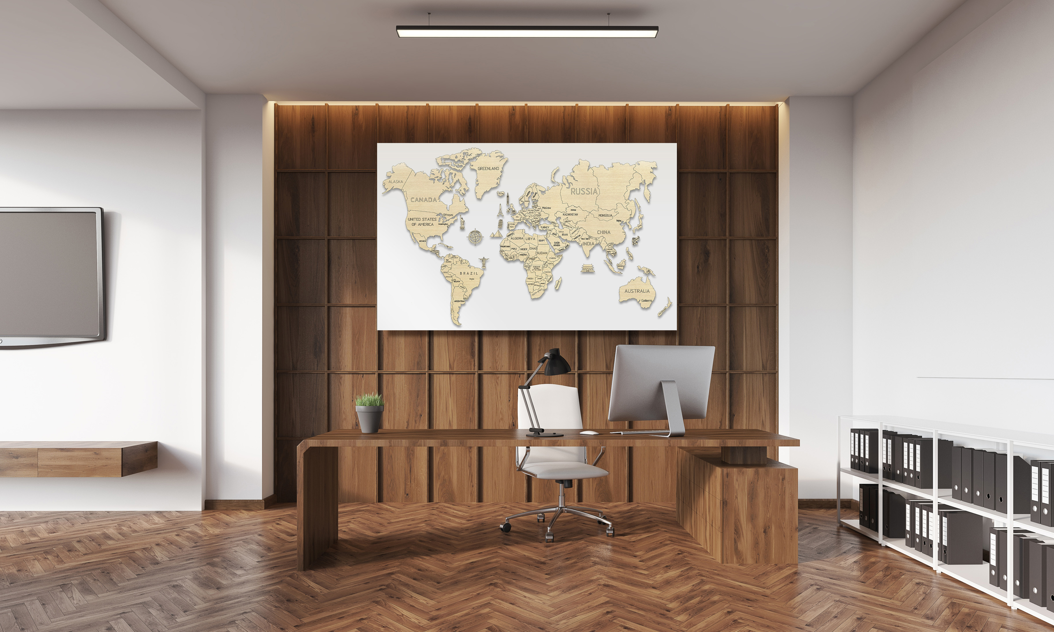XL World map 3D puzzles Office